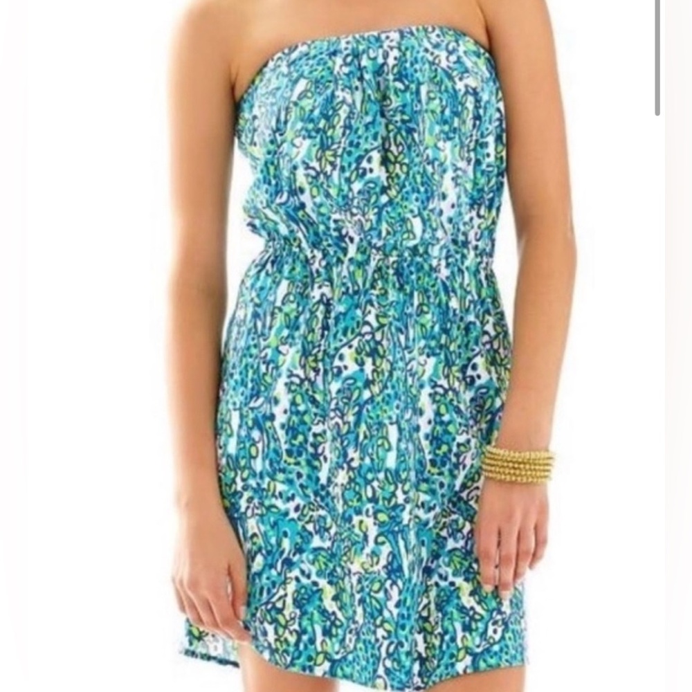 Lilly Pulitzer Strapless Windsor Dress Size xs